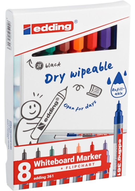 Tabulový popisovač EDDING 361, sada 8 ks EDDING