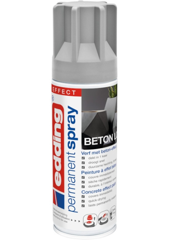 Permanentní sprej Edding 5200 200 ml, efekt betonu