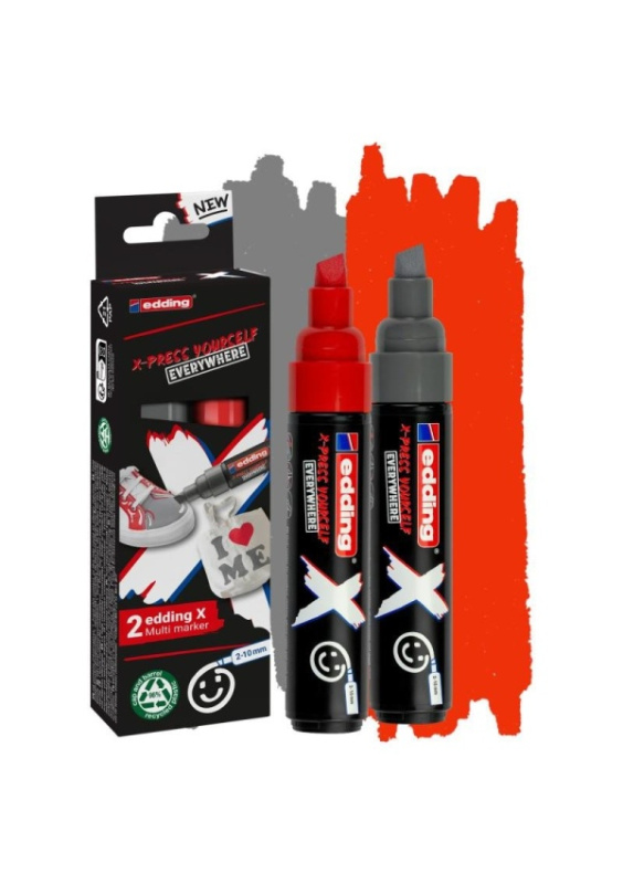 Multimarker X EDDING 6900/2 - šedá a červená