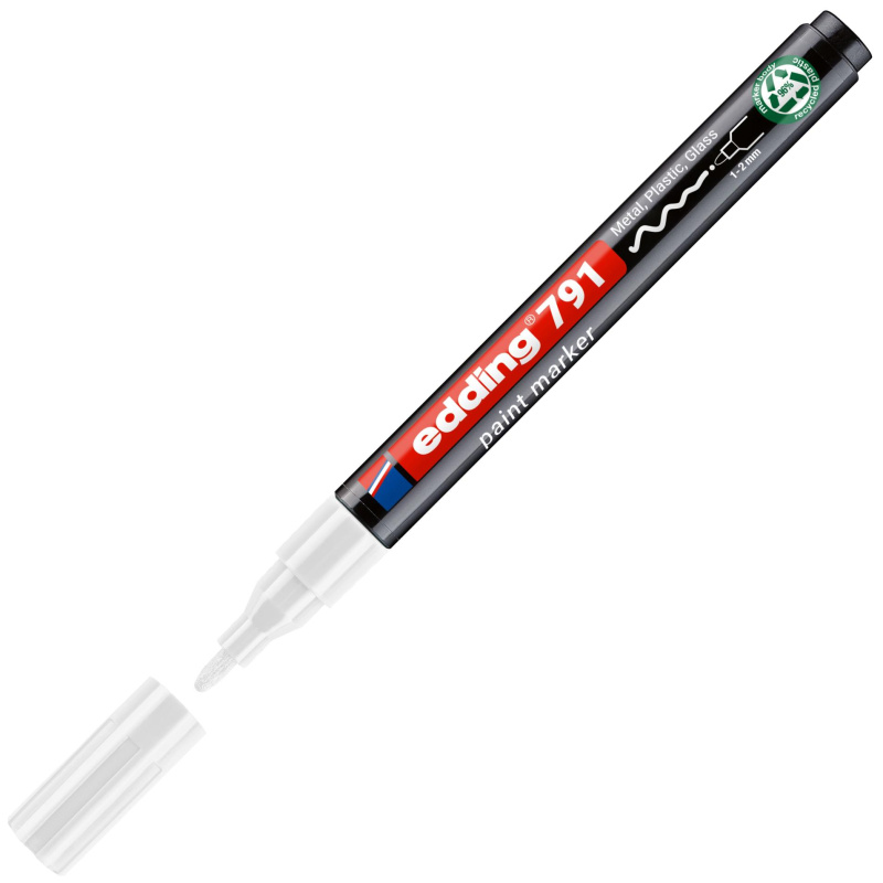 Lakový popisovač Edding 791 PCR - bílý