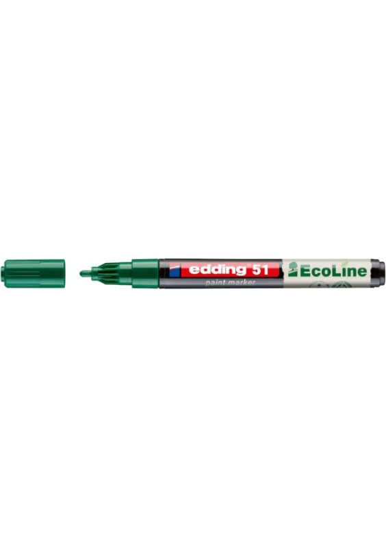 Edding 51 EcoLine - lakový popisovač - zelený