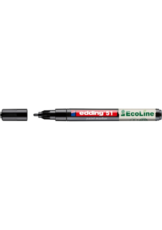 Edding 51 EcoLine - lakový popisovač - černý