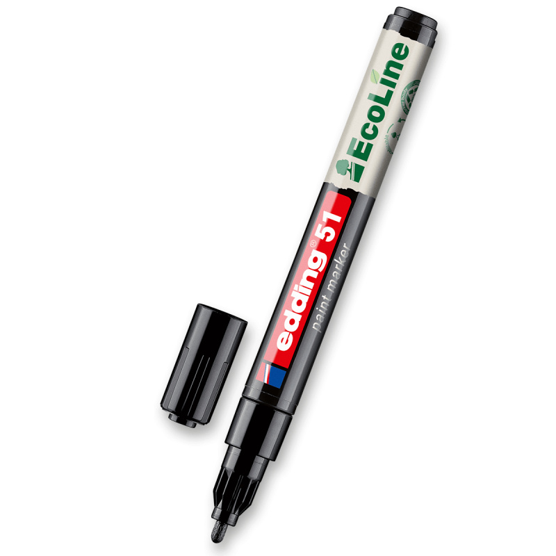 Edding 51 EcoLine - lakový popisovač - černý