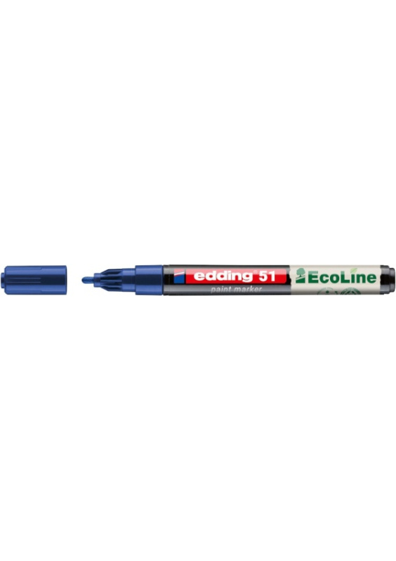 Edding 51 EcoLine - lakový popisovač - modrý