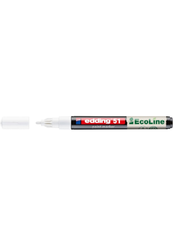 Lakový popisovač Edding EcoLine 51 -  bílý