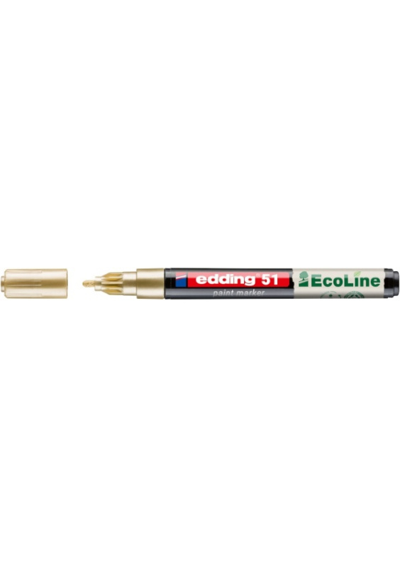 Lakový popisovač Edding EcoLine 51 -  zlatý