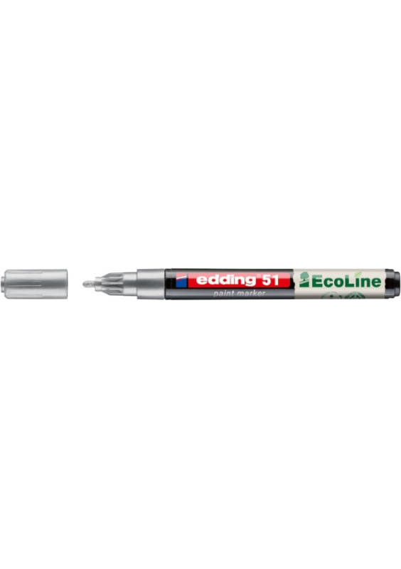 Edding 51 EcoLine - lakový popisovač - stříbrný