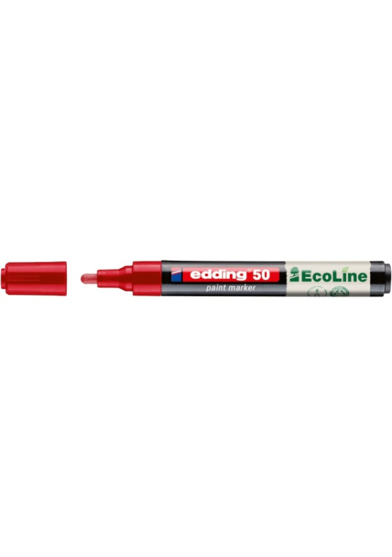 Edding 50 EcoLine - lakový popisovač - červený