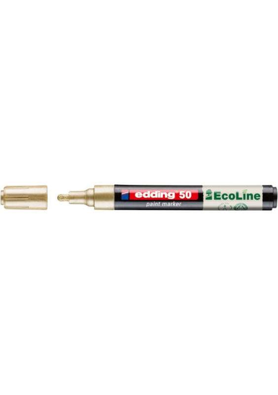 Edding 50 EcoLine - lakový popisovač - zlatý