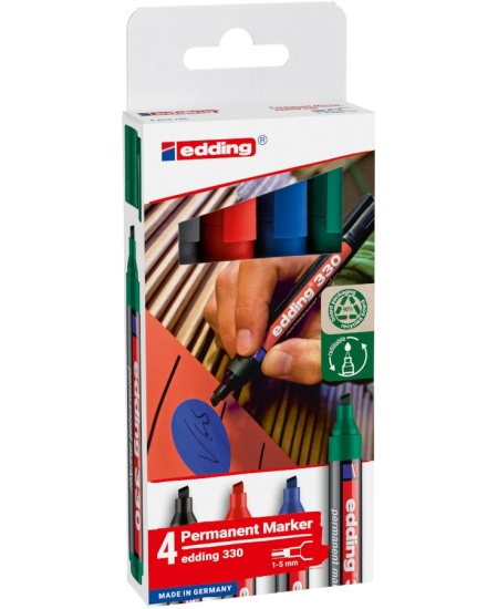 Permanentní popisovač EDDING 330, sada 4 ks EDDING