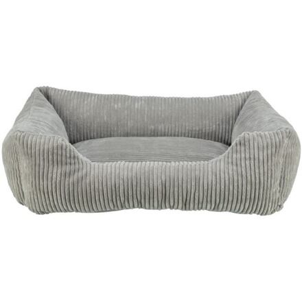 Vital Bed JONNA ortopedický obdélníkový pelech, manšestrový plyš, šedá  60 x 50 cm
