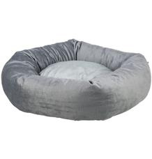 Kulatý recyklovaný pelech LIONEL, fleece, šedá 50 cm