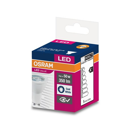 OSRAM LED žárovka VALUE 3,6 W PAR16 50 36° neutrální bílá