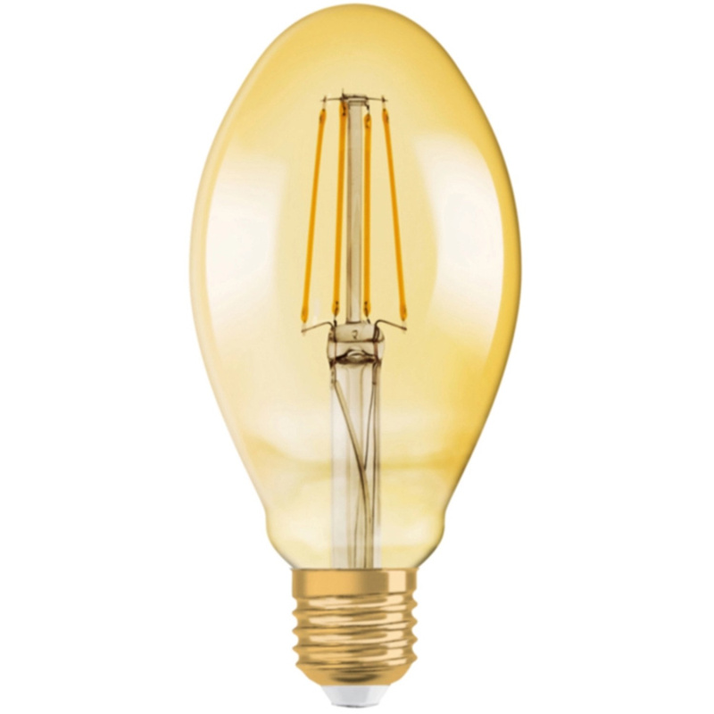 OSRAM LED žárovka 1906 Oval 40, E27, 4 W, 470 lm, 2400 K, jantarová