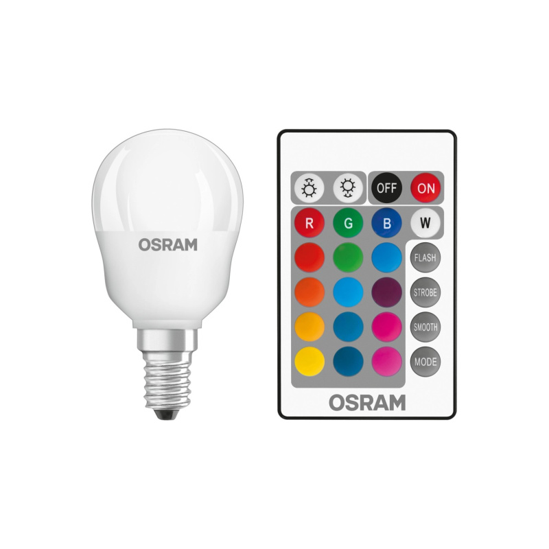 OSRAM LED žárovka barevná s dálkovým ovládáním CLP25 4,2 W E14 2700 K