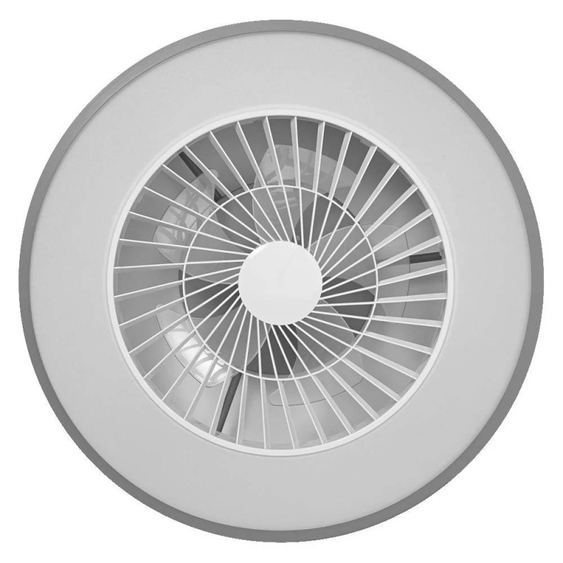 Chytré WiFi světlo s větrákem Ledvance Cylinder / příkon 76 W / 2300 lm / 3000–6500 K / šedá Varianta: ivi1