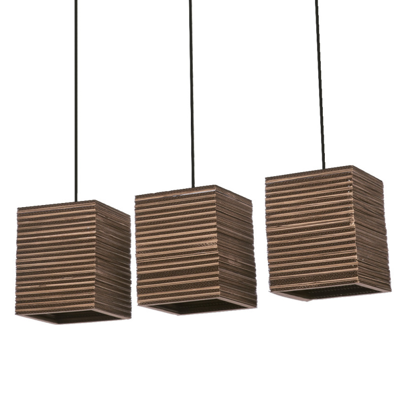 LED svítidlo dekorativní LEDVANCE DECOR CARDBOARD SQUARE PEND 3XE27
