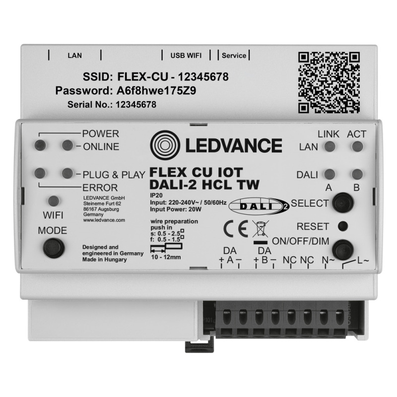 Jednotka řídící LEDVANCE FLEX CU IOT DALI-2 HCL TW