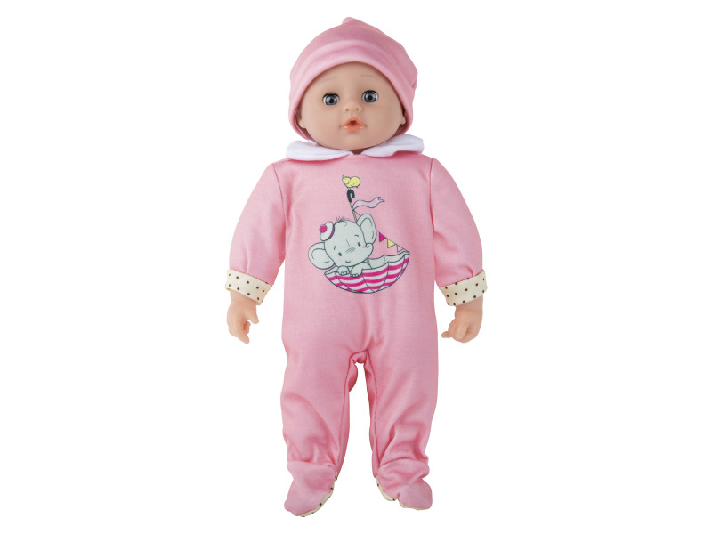 Playtive Panenka Kim se zvukem 38cm (světle růžová)