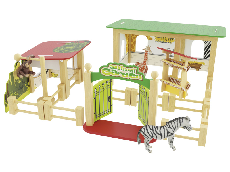 Playtive Dřevěný statek / Zoologická zahrada / Pohádkový strom (zoologická zahrada)