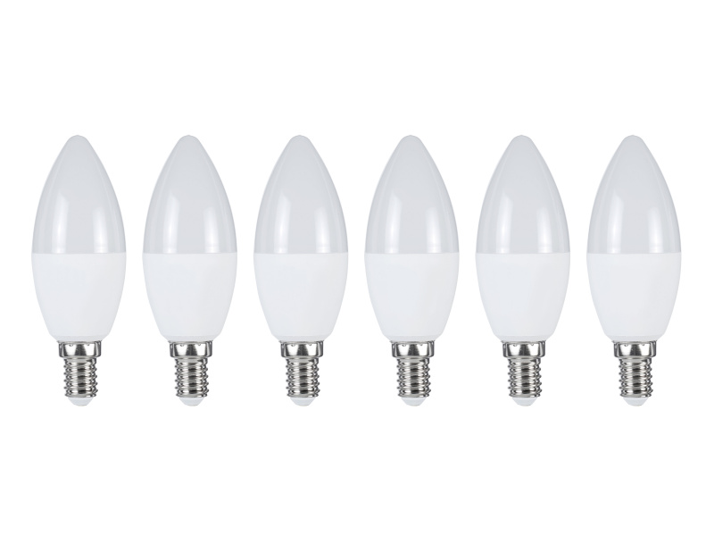 Livarno home LED žárovka, 6 kusů (svíčka E14)