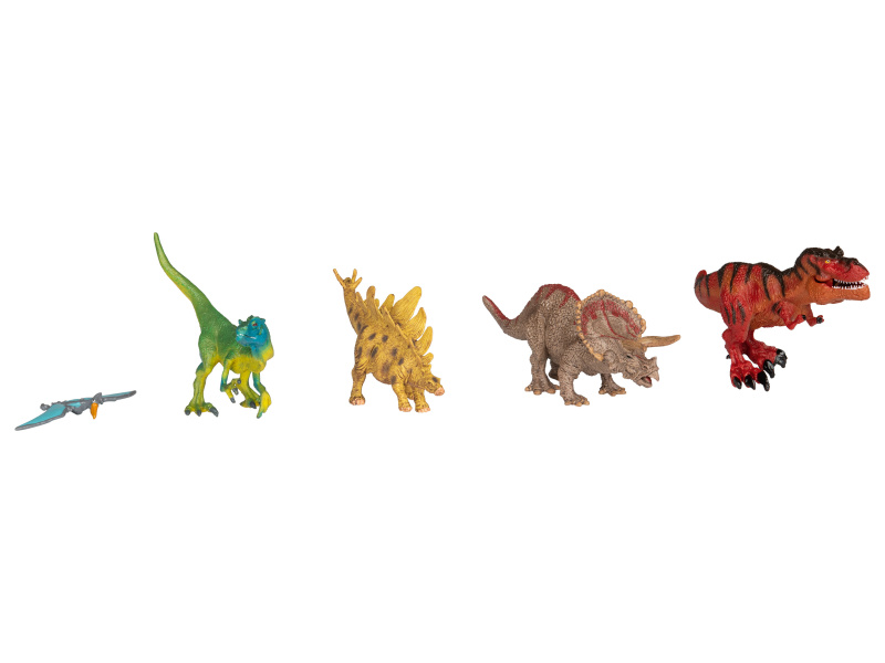 Playtive Sada figurek na hraní, 5dílná (dinosaurus)
