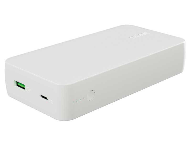 Tronic® Powerbanka 20 000 mAh, Usb-C PD, Usb-A Quick Charge™ 3.0 (bílá)