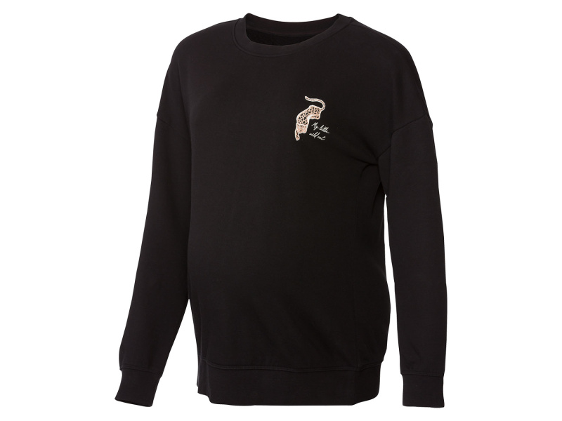 esmara® Dámská těhotenská mikina (XL (48/50), černá)