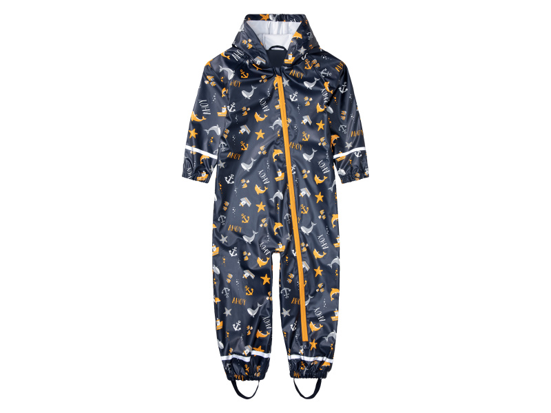 lupilu® Chlapecká nepromokavá kombinéza (navy modrá vzorovaná, 86/92)