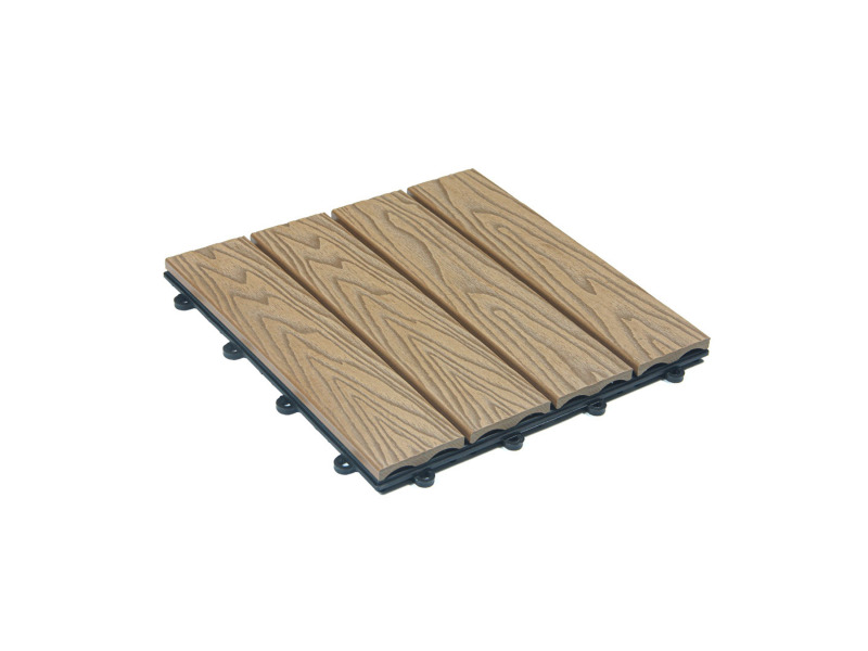 Home Deluxe WPC klikové dlaždice Bavaro Premium (1 m², teak)