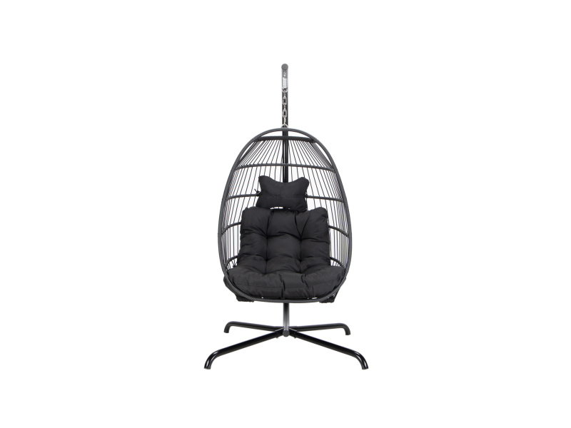 Home Deluxe Závěsné křeslo »Loma« (1-místný, černá)