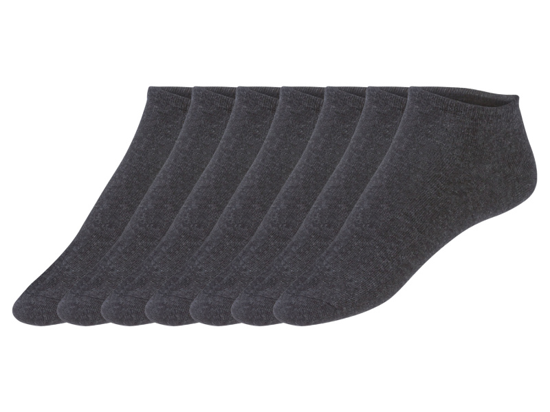 NUR DER 7 Párů Pánské Sneacker Socken (antracitová, 39-42)