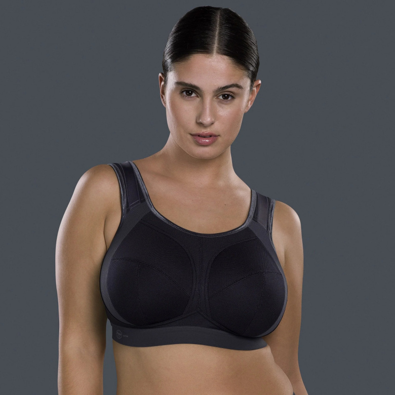 extreme control plus sportovní podprsenka Full Cup 5567 black/anthracite - Active 445 black/anthracite 75I