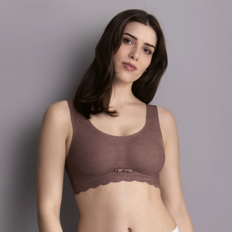 Dámská Essential Lace braletka s pěnovou výztuží 5400 Berry - Anita Classix starorůžová L