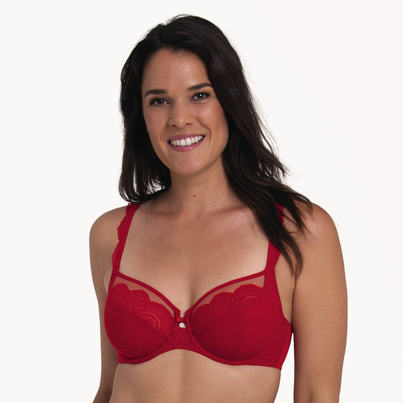 Selma podprsenka s kosticí 5634 red - RosaFaia 265 red 90B