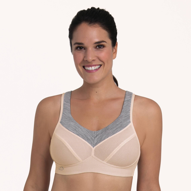 PanAlp wool sportovní podprsenka 5555 smart rose/melange - Active 778 smart rose/melange 85C