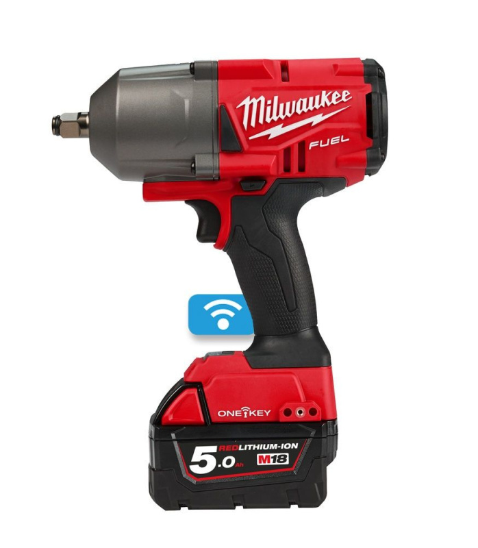 Aku rázový utahovák 1/2" 18V 1356 Nm, 2x baterie 5,0 Ah - Milwaukee M18 ONEFHIWF12-502X