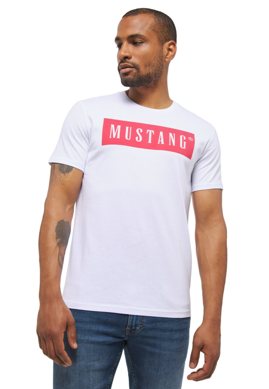 Pánské tričko  MUSTANG  bílé - XL