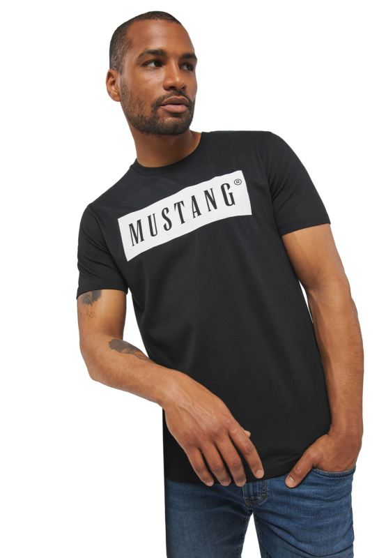 Pánské tričko  MUSTANG  černé - XXL