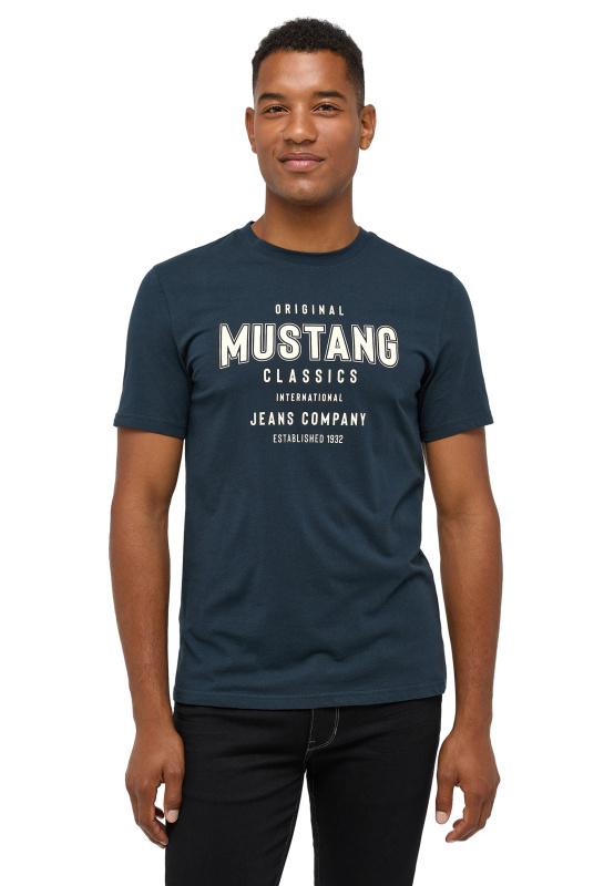 Pánské tričko Mustang modré-S