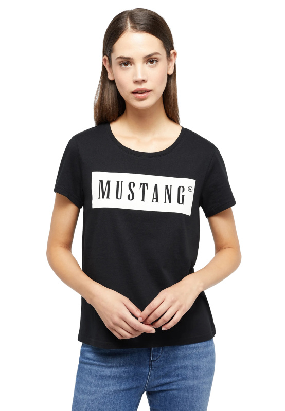 Dámské tričko k.r. MUSTANG Alma černé-M