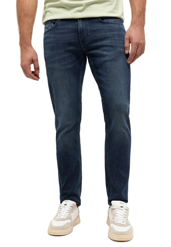 Pánské džíny MUSTANG Oregom Slim K tmavě modré-seprané33/32