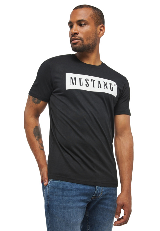 Pánské tričko k.r. MUSTANG černé-M