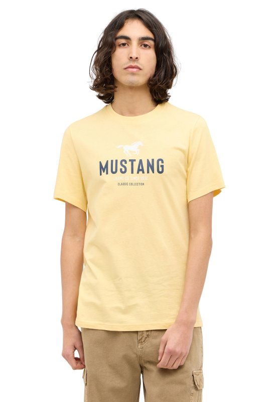 Pánské tričko k.r. MUSTANG žluté-M