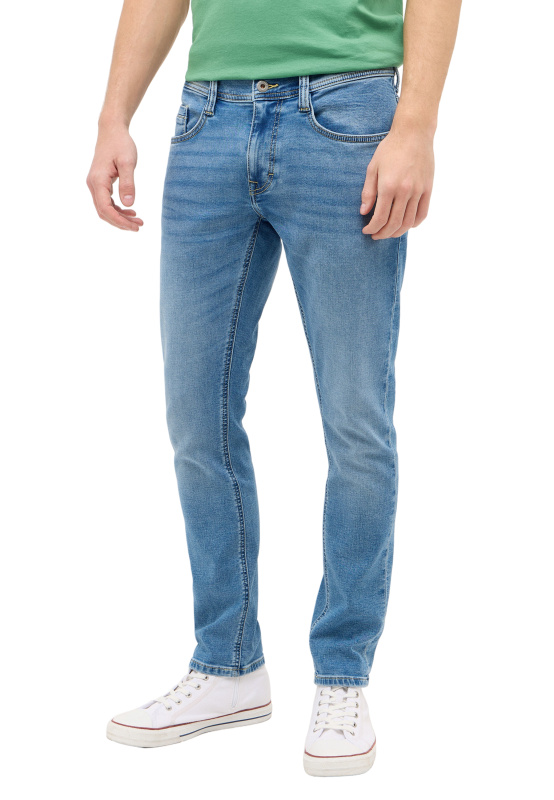 Pánské džíny MUSTANG Oregon Slim K světle modré-seprané-32/32