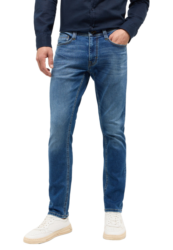 Pánské džíny MUSTANG Oregon Slim K klasicky modré-seprané-32/32