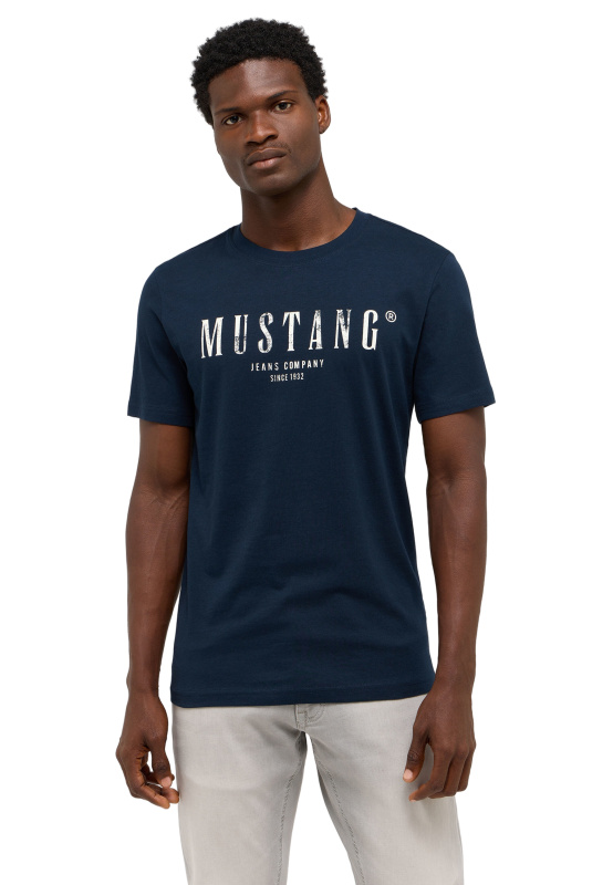 Pánské tričko k.r. MUSTANG modré-XXL