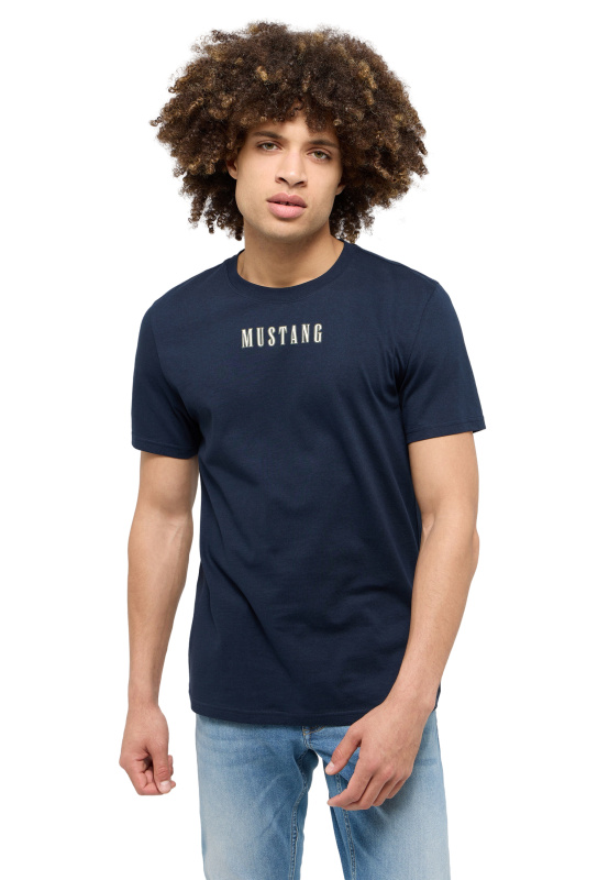 Pánské tričko k.r. MUSTANG modré-XL