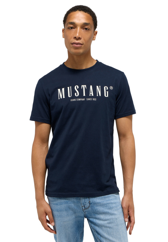 Pánské tričko k.r. MUSTANG modré-S