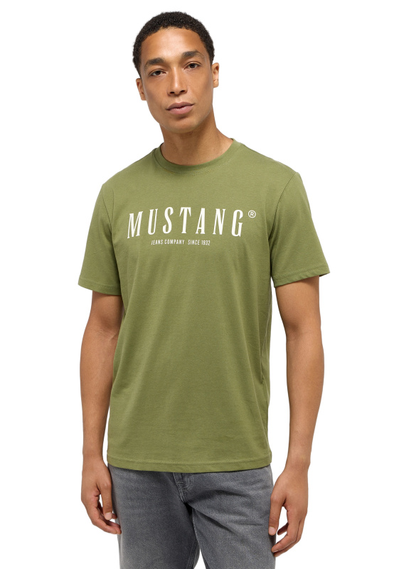 Pánské tričko k.r. MUSTANG zelené-XXL